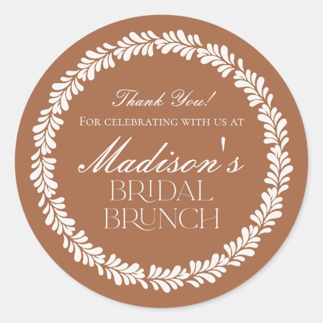 Sticker Rond Clay Talavera Carrelage espagnol Fiesta Bridal Bru (Devant)