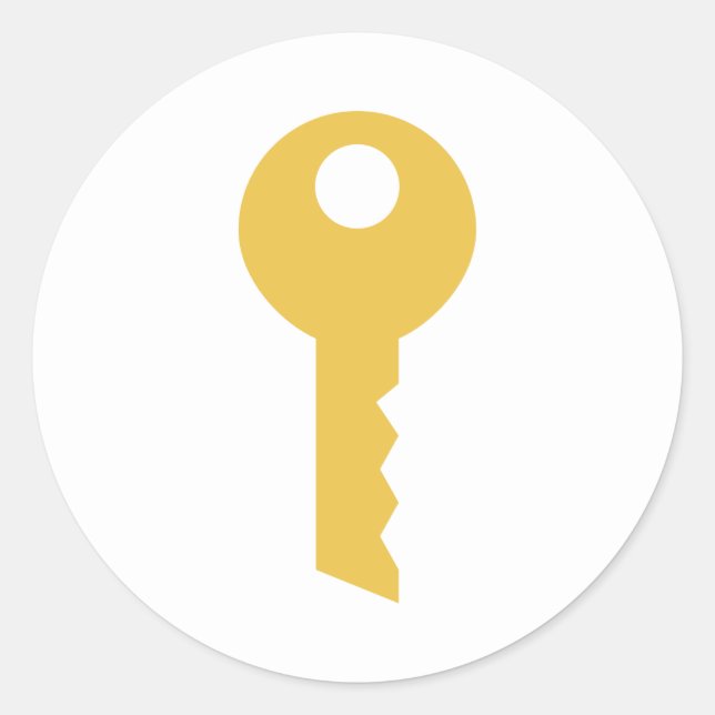 Sticker Rond Clé (Devant)