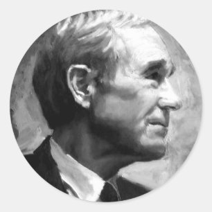 Sticker Rond Clé Ron Paul basique