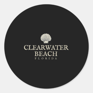 Sticker Rond Clearwater Beach Fl, Chemise Clearwater, Floride T