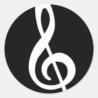 Sticker Rond Clef moderne en acier