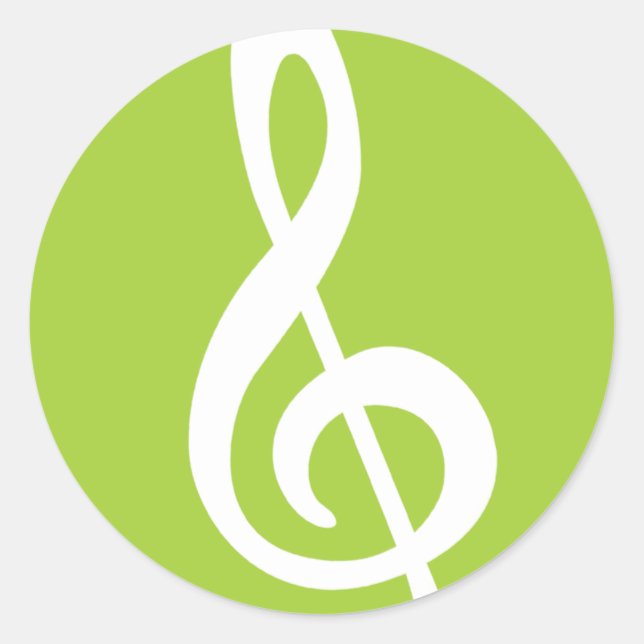 Sticker Rond Clef moderne en acier (Devant)