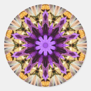STICKER ROND CLEMATIS