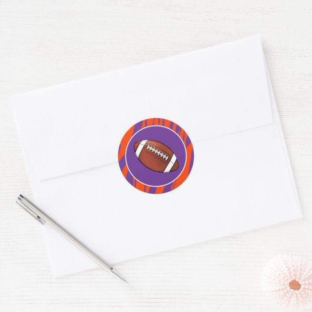 Sticker Rond Clemson Fan Personnalisable (Enveloppe)