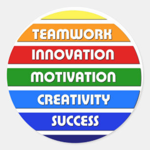 Sticker Rond Clés au succès