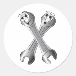 Sticker Rond Clés de dessin