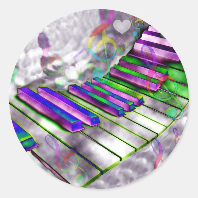 Sticker Rond Clés de mon coeur#2_ (Devant)