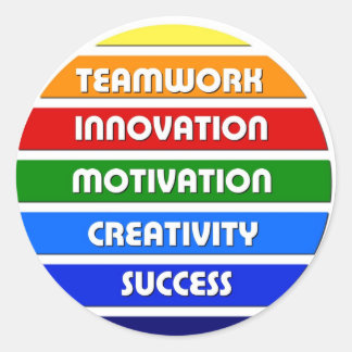 Sticker Rond Clés de succès