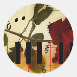 Sticker Rond Clés musicales de Panio