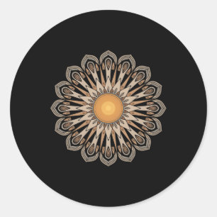 Sticker Rond Clic Mandala Style 86 47 Subtle Anti Trump Resist