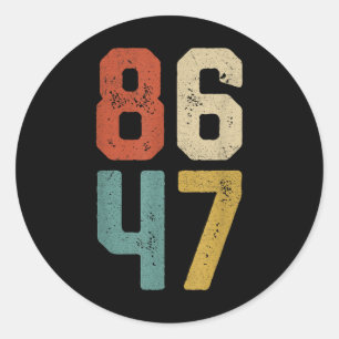 Sticker Rond Clic Retro Vintage 80s Style 86 47