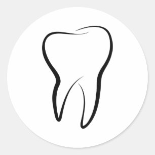 Sticker Rond Clinique dentaire dentaire Graphique Médicale