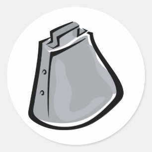 Sticker Rond Cloche de vache