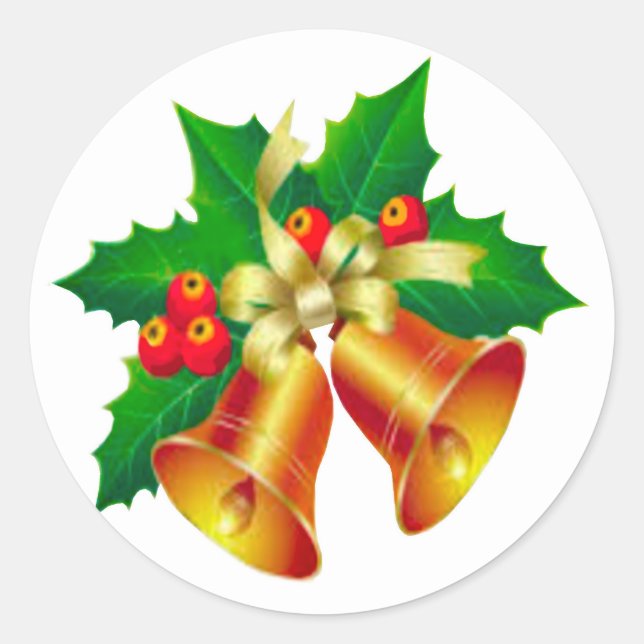 Sticker Rond Cloches et joints d'enveloppe creux (Devant)