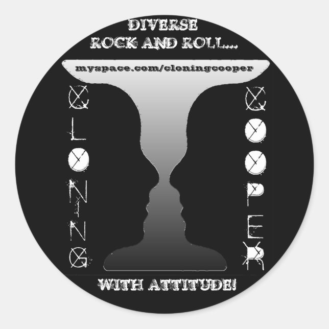 Sticker Rond Clonage Cooper (Devant)