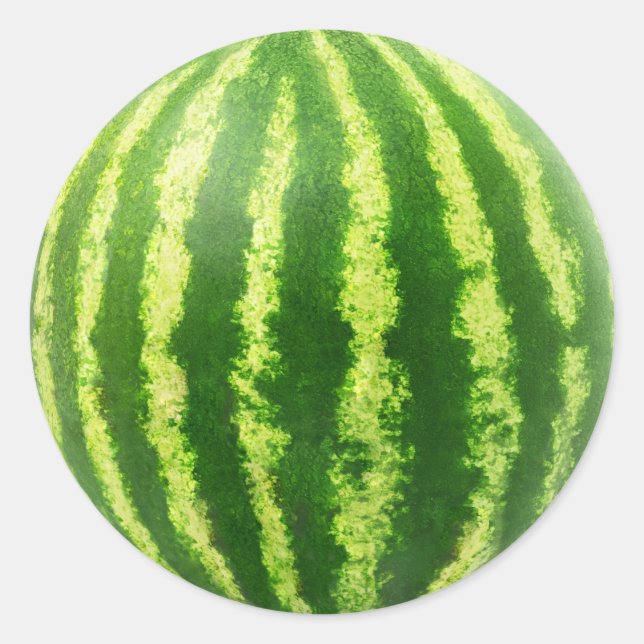 Sticker Rond Closeuse de pastèque (Devant)