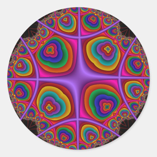 Sticker Rond Cloud électronique (Devant)