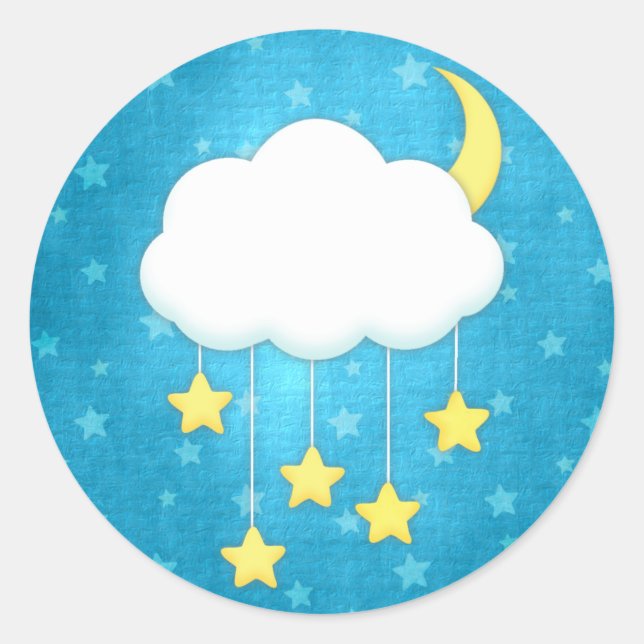 Sticker Rond Cloud Mobile (Devant)
