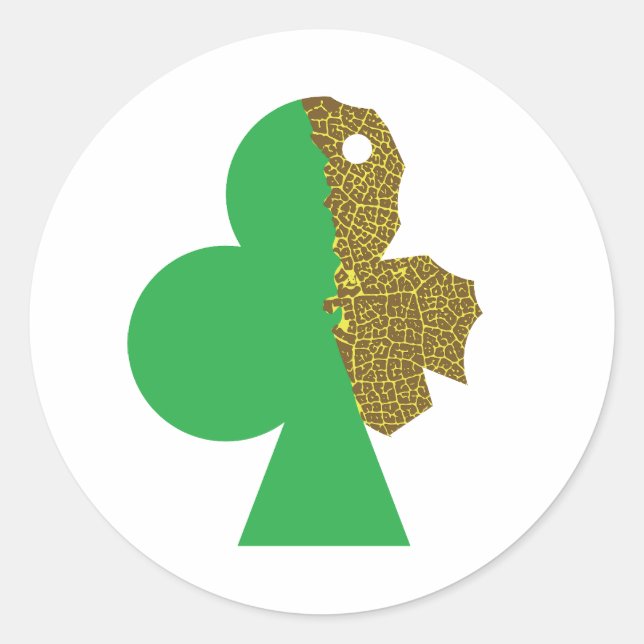 Sticker Rond Clover sans fil (Devant)