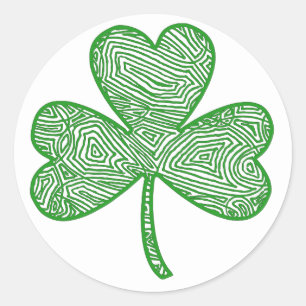 Sticker Rond Clover Scribblprint