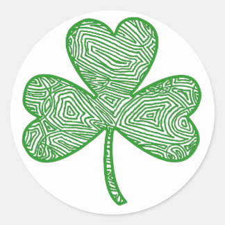 Sticker Rond Clover Scribblprint