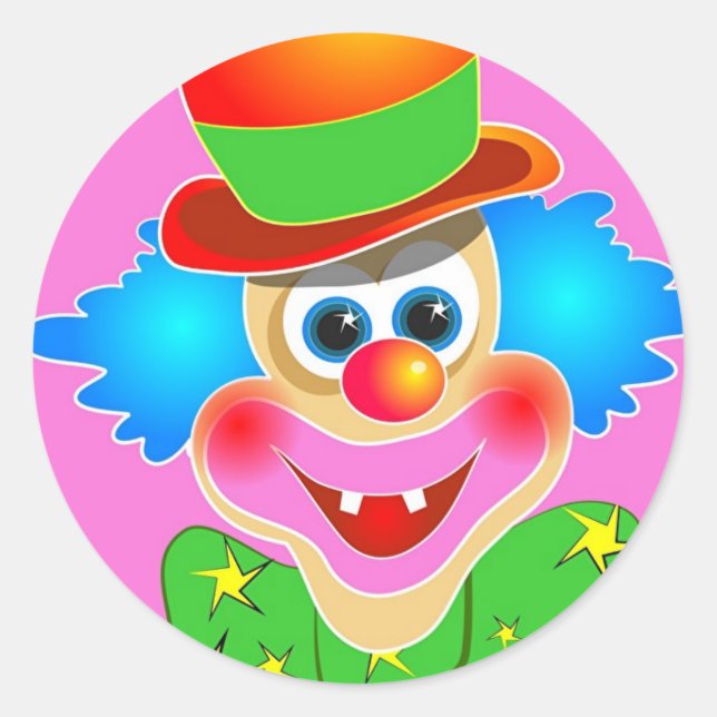Sticker Rond Clown (Devant)