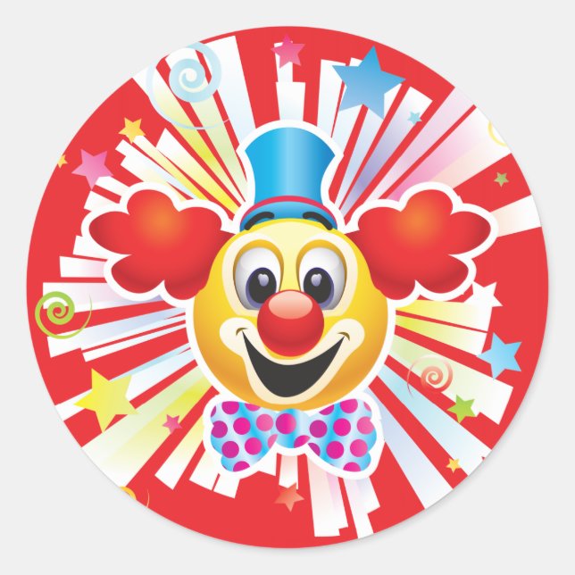 Sticker Rond Clown (Devant)