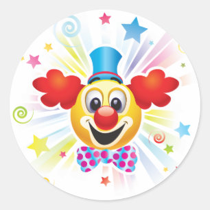 Sticker Rond Clown