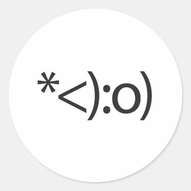 Sticker Rond clown.ai (Devant)