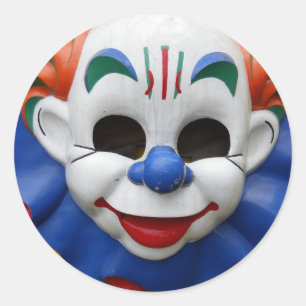 Sticker Rond Clown Cirque Le Plus Crépier Jamais !