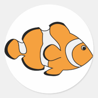 Sticker Rond Clownfish