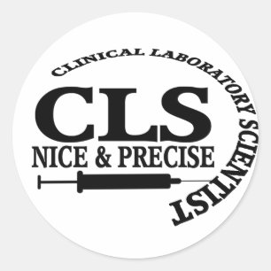 STICKER ROND CLS SLOGAN NICE ET CLINICAL CLINICAL SCIENTIFIQUE