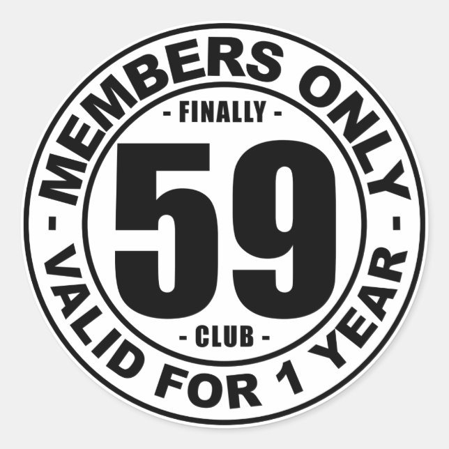 Sticker Rond Club 59 (Devant)