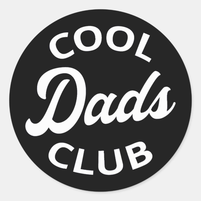 Sticker Rond Club cool Dads I (Devant)