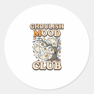 Sticker Rond Club d'ambiance sinistre Halloween