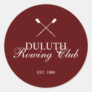 Sticker Rond Club d'aviron classique