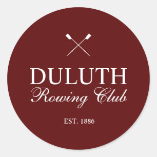 Sticker Rond Club d'aviron classique