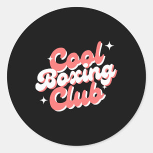 Sticker Rond Club de boxe
