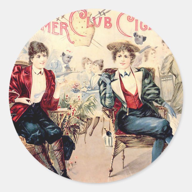 Sticker Rond Club de cigares Bloomer (Devant)