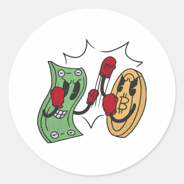 Sticker Rond Club de combat Crypto (Devant)