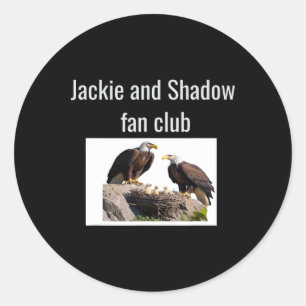 Sticker Rond Club de fans Jackie et Shadow Eagles _1 