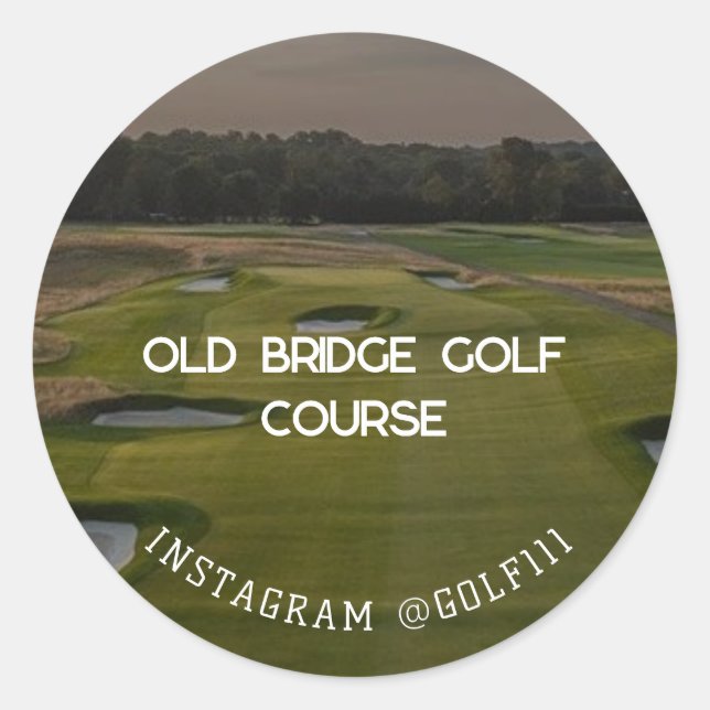 Sticker Rond Club de golf  (Devant)