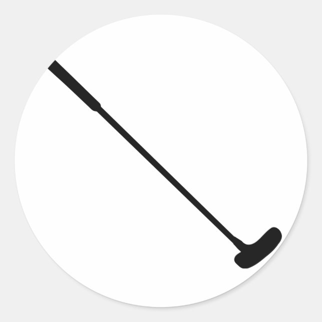 Sticker Rond club de golf fou (Devant)