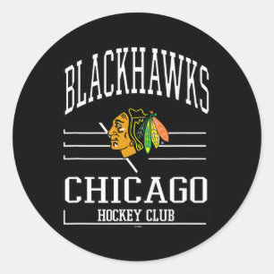 Sticker Rond Club de hockey sur glace Chicago Blackhawks Rouge 