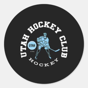 Sticker Rond Club de hockey Utah Edge Dark Heather Officielleme