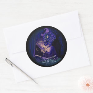 Sticker Rond Club de lecture Dragon light