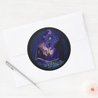 Sticker Rond Club de lecture Dragon light