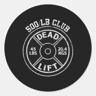 Sticker Rond Club de levage de poids mort de 226 kg Gym muscula