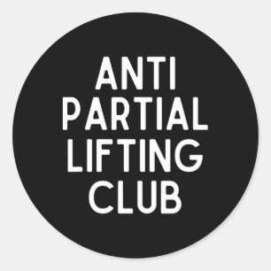 Sticker Rond Club de levage partiel anti gym fitness powerlifti