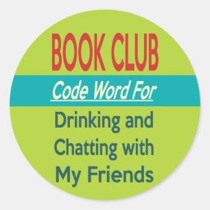 Sticker Rond Club de livres - Code Word